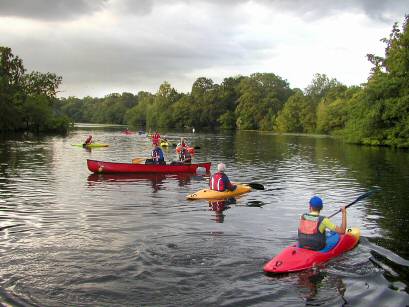 EFOG canoeing at Higham Park Lake