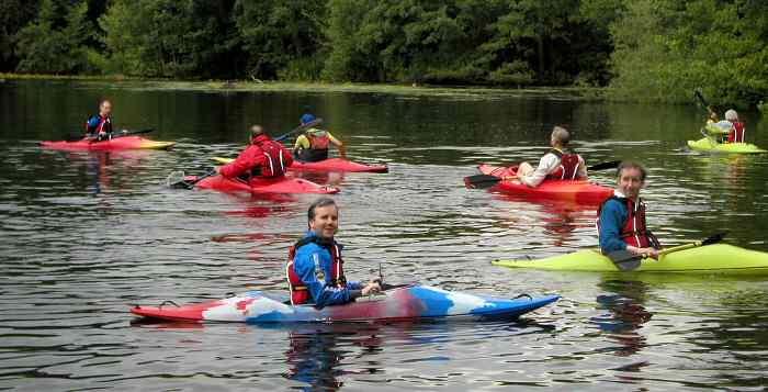 EFOG canoeing at Higham Park Lake